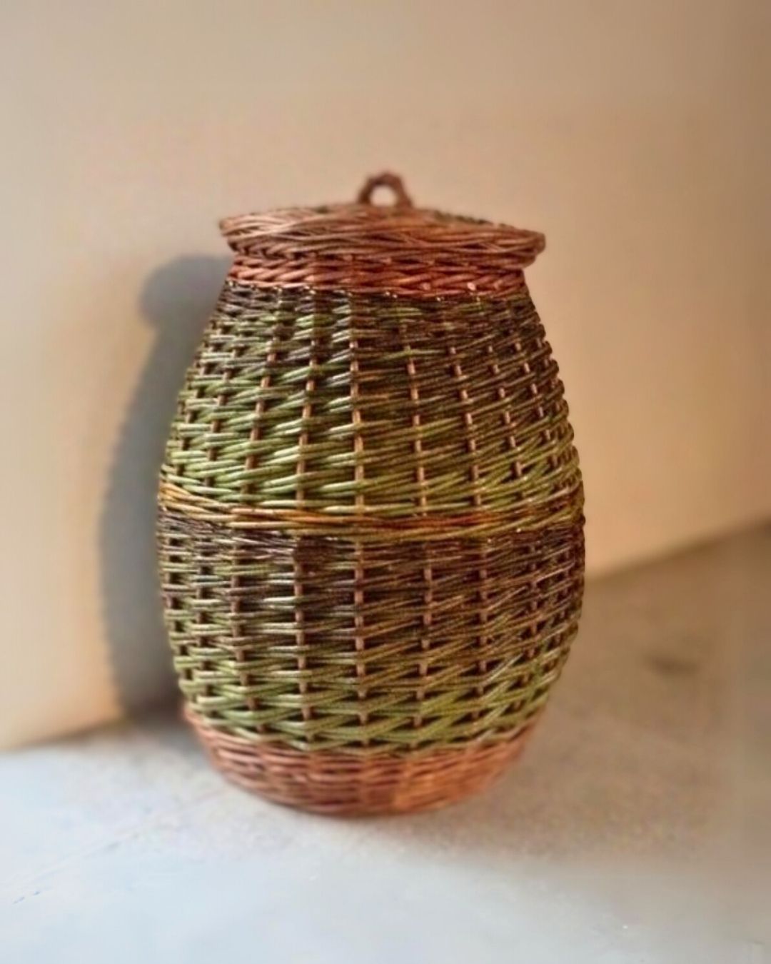 Green & Buff Alibaba Basket