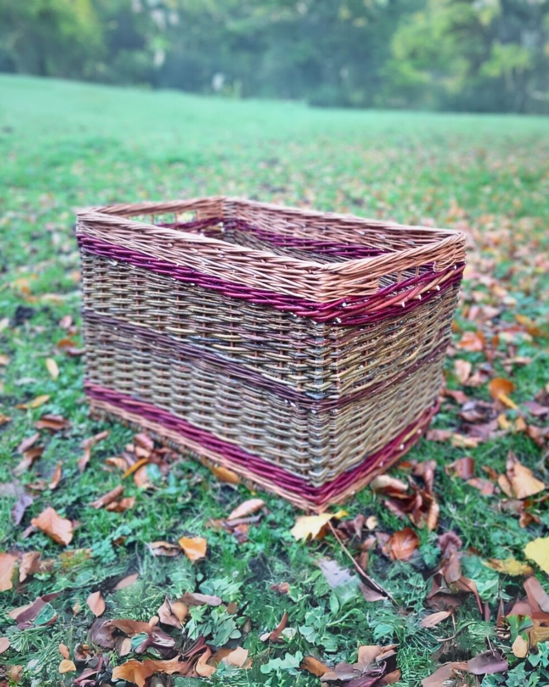 Large Rectangular Log Basket