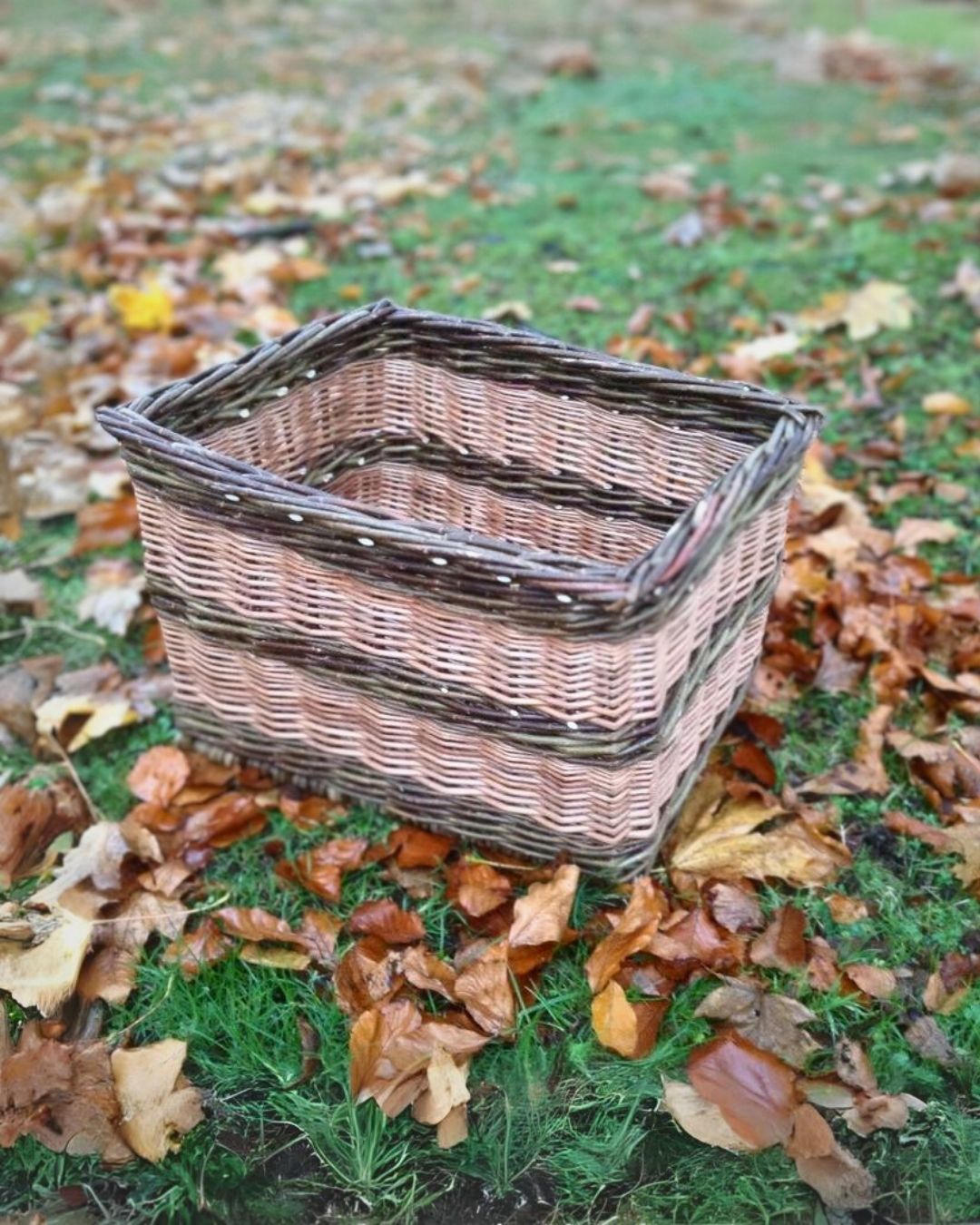 Brown & Buff Log Basket