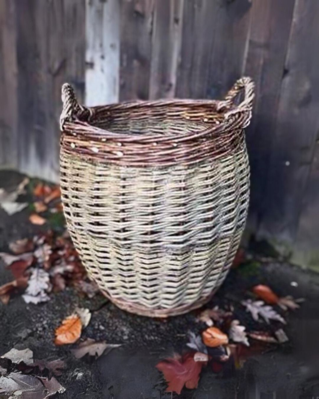 French Rand Weave Log Basket