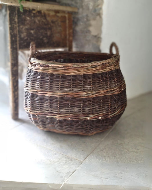 Oval Log Basket