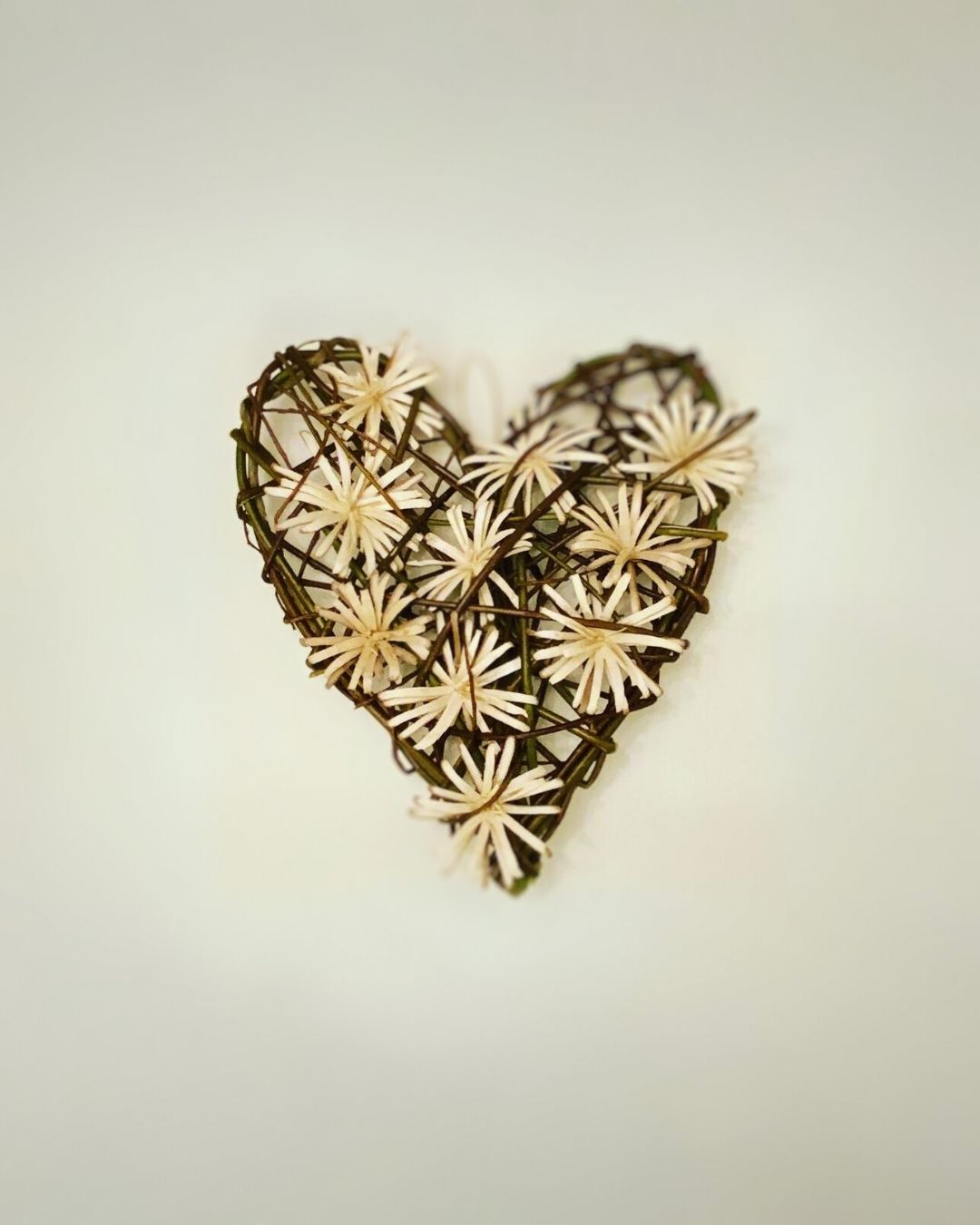 Willow Heart with Flowers